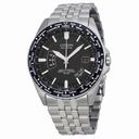 Citizen World Perpetual AT Eco-Drive Black Dial Stainless Steel Men's Watch CB0020-50E