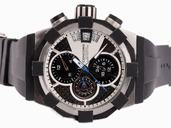 Concord C1 0320005 Mens Black Rubber Strap Stainless Steel Bezel Watch