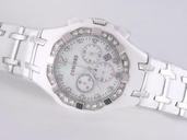 Concord Saratoga 14.H1.1881 S Womens White Ceramic Strap Watch