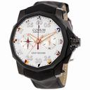 Corum Admiral's Cup Leap Second Foudroyante Chronograph White Dial Titanium Men's Watch 895931060371AA92