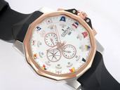 Corum Admirals Cup 277.931.91/0371 White Dial Round Stainless Steel Case Watch