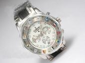 Corum Admirals Cup 753.692.55/0002 AG12 44mm Silver Rubber Strap White Dial Watch