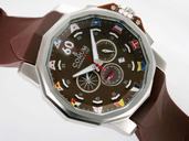 Corum Admirals Cup 753.692.55/0002 AG12 Brown Rubber Strap 44mm Watch