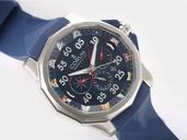 Corum Admirals Cup 947.931.04/0371 AN12 Black Dial Blue Rubber Strap 44mm Watch