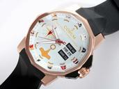 Corum Admirals Cup 947.933.04 48mm White Dial Rose Gold Case Watch
