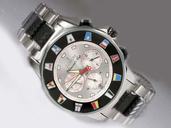 Corum Admirals Cup Steel Silver Rubber Strap Round Womens Watch