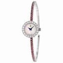 Corum Debutante Mother of Pearl Diamond Light Pink Topaz Ladies Watch