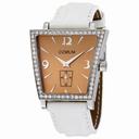Corum Trapeze White Leather Diamond Ladies Watch 106404470009CR51