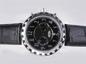 De Witt Academia Chronographe 1940 AC 6003 53 M700 Black Crocodile Leather Strap Black Dial Watch