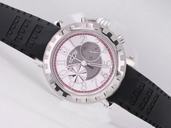 De Witt Academia Chronographe sequentiel AC.6005.28A.M520 Black Rubber Strap 43mm White Dial Watch