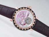 De Witt Academia Triple Complication GMT 2041.40/01 Pink Dial Round Watch