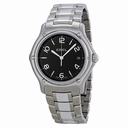 Ebel 1911 Black Dial Stainless Steel Men's Watch 9187251-15567