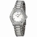 Ebel 1911 White Mother of Pearl Dial Stainless Steel Ladies Watch 9090214-19865P