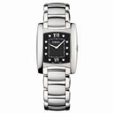 Ebel Brasilia Black Dial Stainless Steel Ladies Watch 1215775