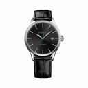 Ebel Classic 100 Automatic Black Dial Black Leather Men's Watch 1216089