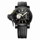 Graham Chronofighter Black Dial Black Rubber Men's Watch 2TRAB.B01A