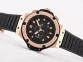 Hublot 2009 Novelties King Power 315.CI.1129.RX.AES09 Black Rubber Strap Midsize 44.5mm Watch