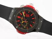 Hublot 2010 Novelties Red Devil Bang II 501.PM.1680.RX.YCM09 Automatic 44.5mm Black Dial Watch