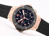 Hublot Big Bang 44mm 301.AM.130.RX.YCM07 Midsize Black Rubber Strap Round Watch