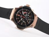 Hublot Big Bang 44mm 301.CM.131.RX.LUN06 Black Rubber Strap 44mm Black Dial Watch