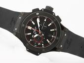 Hublot Big Bang 44mm 301.CM.131.RX.LUN06 Midsize Round Black Rubber Strap Watch