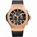 Hublot Big Bang Aero Bang Gold 44mm  Black Rubber  Men's Watch 311.PX.1180.GR