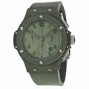 Hublot Big Bang Automatic Chronograph Green Dial Green Ceramic Rubber Men's Watch 301GI5290RG