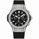 Hublot Big Bang Black Dial Chronograph Diamond Men's Watch 301SX1170RX1704