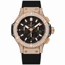 Hublot Big Bang Gold Dial Black White Diamonds Men's Luxury Watch 301.PX.1180.RX.1704