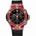 Hublot Big Bang Gold Linen Black Spinel Set Dial Limited Edition Ladies Watch 341.XP.1280.NR.1213