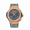 Hublot Big Bang Jeans Blue Dial 18k Gold Chronograph Limited Edition Men's Watch 301.PL.2780.NR.JEANS