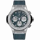 Hublot Big Bang Jeans Chronograph Diamond Bezel Automatic Ladies Watch 341SX2710NR1104JE