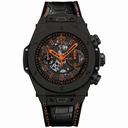 Hublot Big Bang King Orange Black Ceramic Dial Black Ceramic Men's Sports Watch 411.CI.1190.LR.ABO14