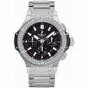 Hublot Big Bang Steel Black Dial Chronograph Diamond Bezel Men's Watch 301SX1170SX1104