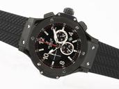 Hublot Big Bang Tantalum Mat 301.AL.460.RX PVD Bezel Black Rubber Strap Black Dial Watch
