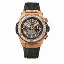 Hublot Big Bang Unico King Gold Baguette Black Dial Men's Watch 411.OX.1180.RX.1904