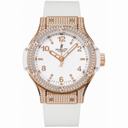 Hublot Big Bang White Dial Diamonds Rubber Unisex Watch 361.PE.2010.RW.1704