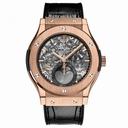Hublot Classic Fusion Aerofusion Moonphase Sapphire Dial 18k King Gold Men's Watch 517.NX.0170.LR
