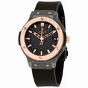 Hublot Classic Fusion Black Carbon Dial Ladies Watch 561.CO.1780.RX