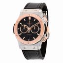 Hublot Classic Fusion Chronongraph Automatic Black Dial Black Leather Men's Watch  541.NO.1180.LR