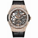 Hublot Classic Fusion Dial Skeleton 18k King Gold Men's Luxury Watch 505.OX.0180.LR.0904