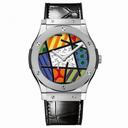 Hublot Classic Fusion Enamel Britto Multi Color Dial Platinum Limited Edition Men's Watch 515.TS.0910.LR