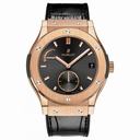 Hublot Classic Fusion King Gold Black Dial Black Leather Band 18 Carat Rose Gold Case Men's Automatic Watch 516.OX.1480.LR