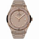 Hublot Classic Fusion Rose Gold Diamond Pave Dial Men's Watch 542.OX.9010.OX.3704