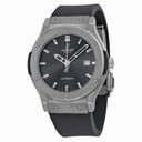 Hublot Classic Fusion Silverstone Dial Zicronium Black Rubber Men's Watch 542.ZX.7070.LR