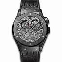 Hublot Classic Fusion Tourbillion All Black Skeleton Dial Ceramic Men's Watch 506.CM.0140.LR