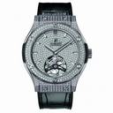 Hublot Classic Fusion Tourbillon Diamond Pave Titanium Men's Automatic Watch 505.NX.9010.LR.1704