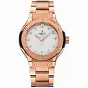 Hublot Classic Fusion White Dial 18 Carat Rose Gold Band and Case Ladies Quartz Watch 581.OX.2610.OX