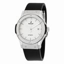 Hublot Classic Fusion White Dial Black Rubber Men's Watch 542NX2611RX