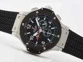 Hublot Monaco Yacht Club 301.AM.130.RX.YCM07 Black Rubber Strap Black Dial Round Watch
